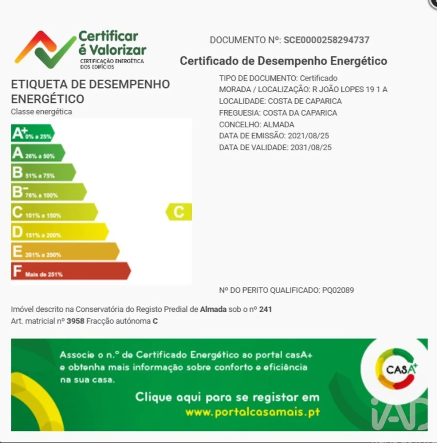 Apartamento T2 para Venda em Costa da Caparica Foto 22