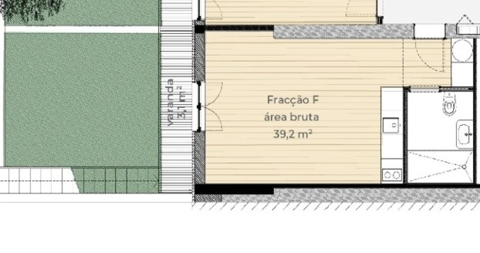 Apartamento T0 para Venda em Paranhos Planta 2