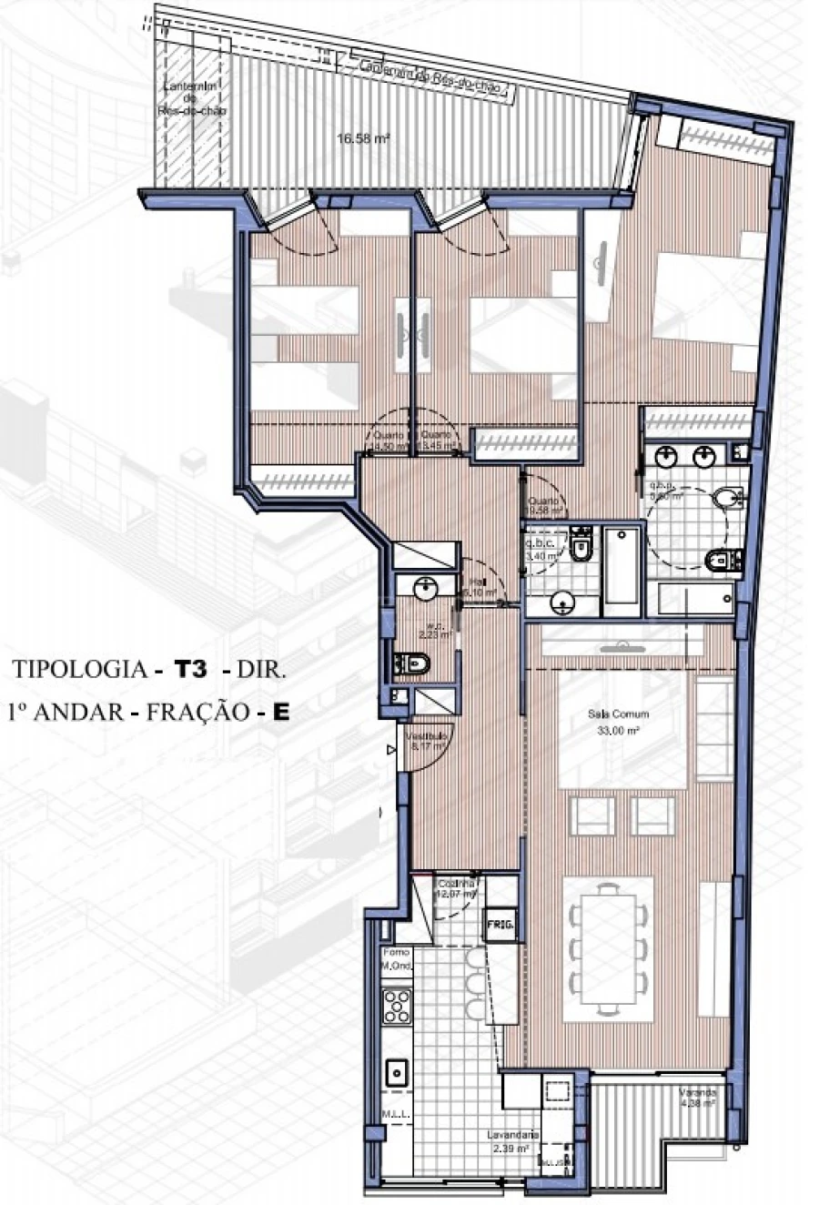 Apartamento T3 para Venda em Cidade da Maia Foto 21