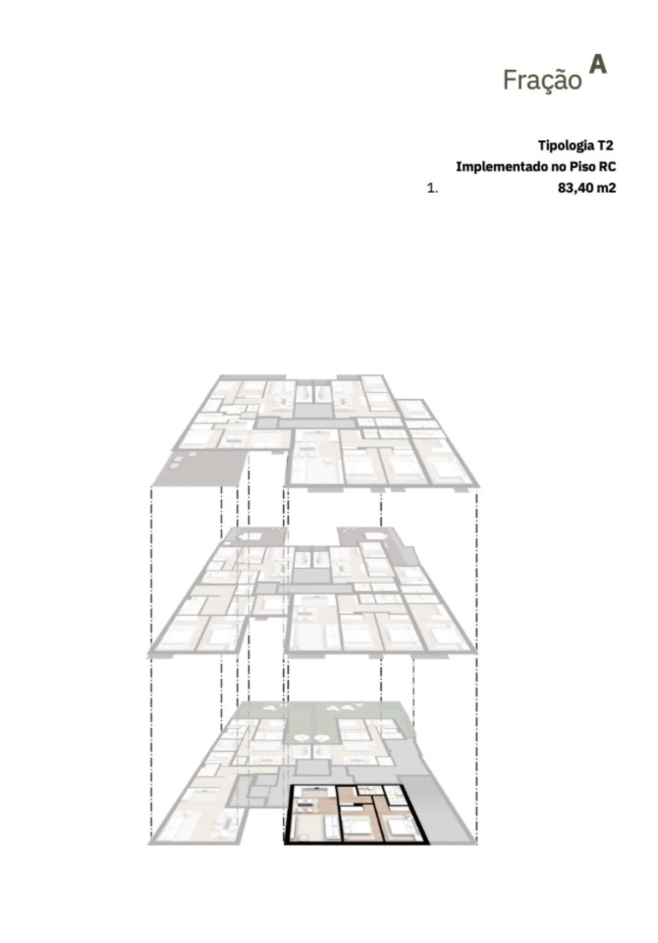 Apartamento T2 para Venda em Bonfim Planta 2