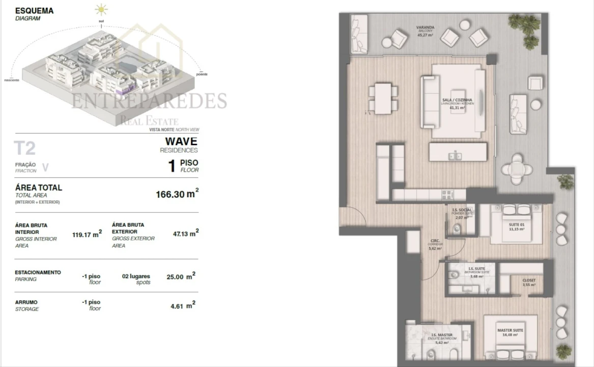 Apartamento T2 para Venda em Quarteira Foto 32