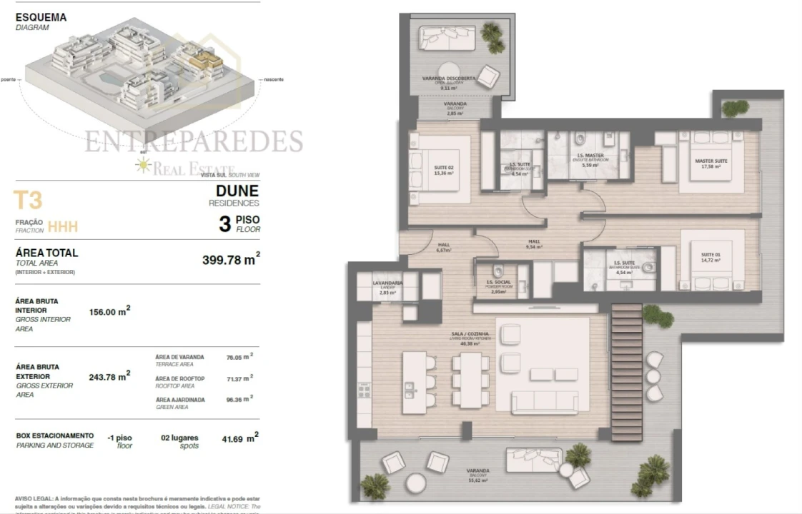 Apartamento T3 para Venda em Quarteira Foto 32