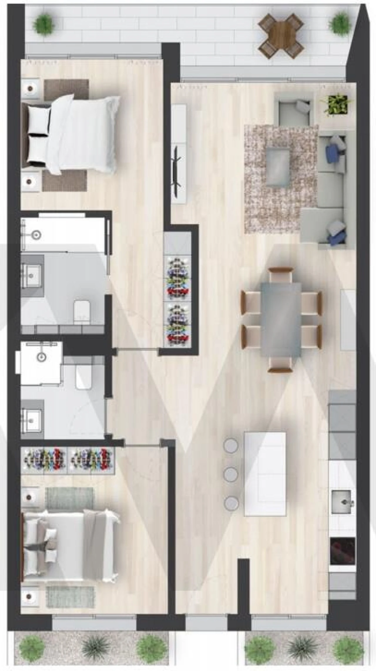 Apartamento T2 para Venda em Santo Antonio Foto 12