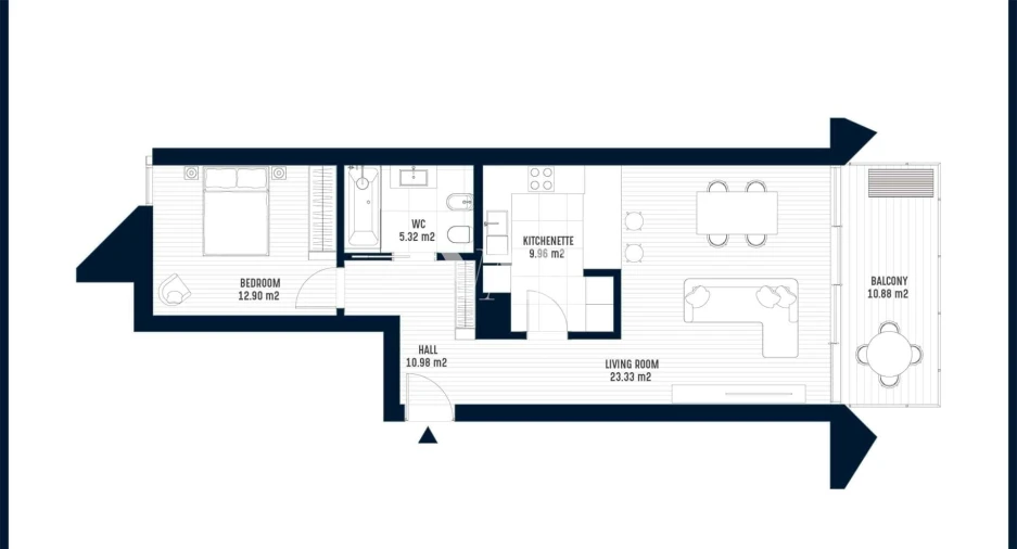 Apartamento T1 para Arrendamento em Armação de Pera Foto 21