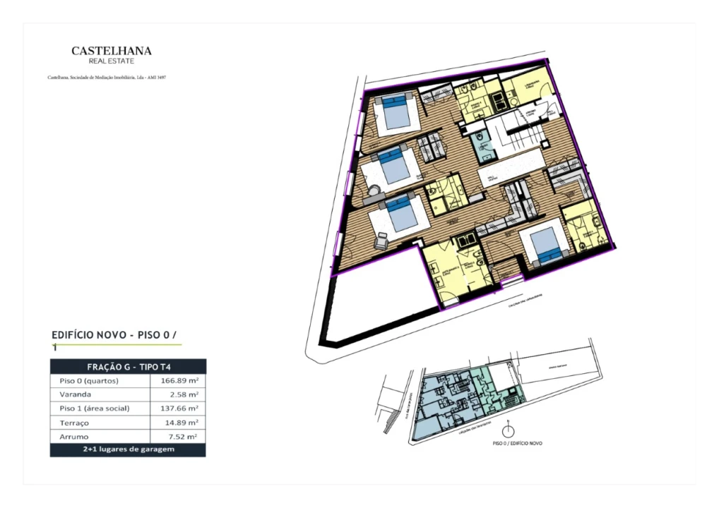 Apartamento T4 para Venda em Aldoar, Foz do Douro e Nevogilde Planta 2