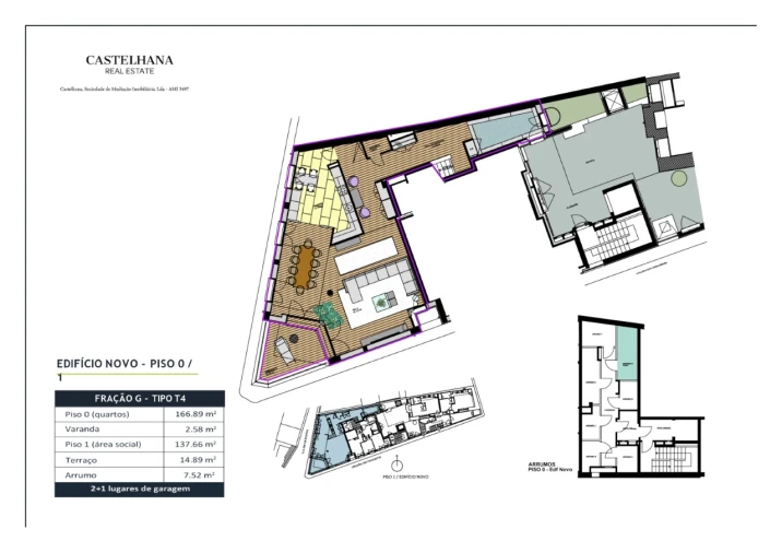 Apartamento T4 para Venda em Aldoar, Foz do Douro e Nevogilde Planta 1