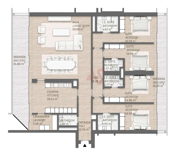 Apartamento T4 para Venda em Quarteira Foto 26