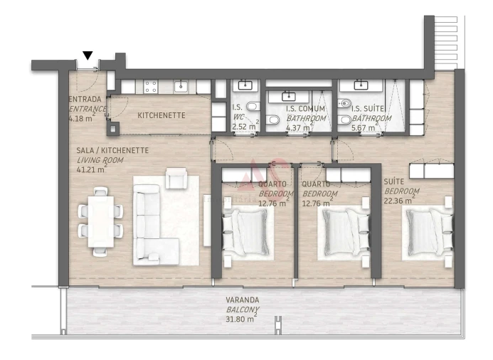 Apartamento T3 para Venda em Quarteira Foto 26