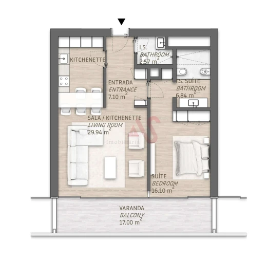 Apartamento T1 para Venda em Quarteira Foto 26