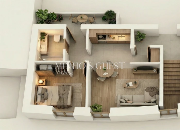 Apartamento T1 para Venda em Gualtar Foto 7