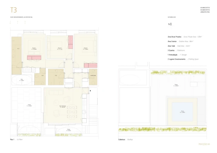Apartamento T3 para Venda em Santa Maria do Castelo e Santiago e Santa Susana Planta 1