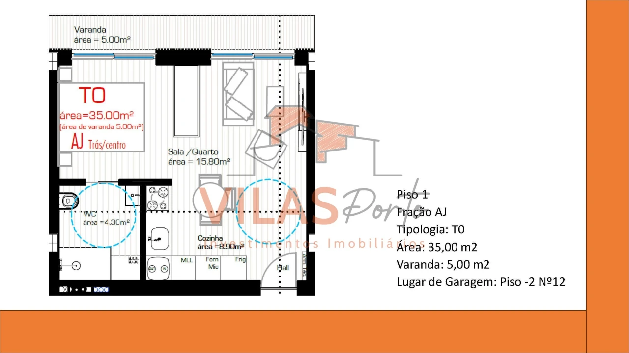 Apartamento T0 para Venda em Cristelos, Boim e Ordem Foto 9