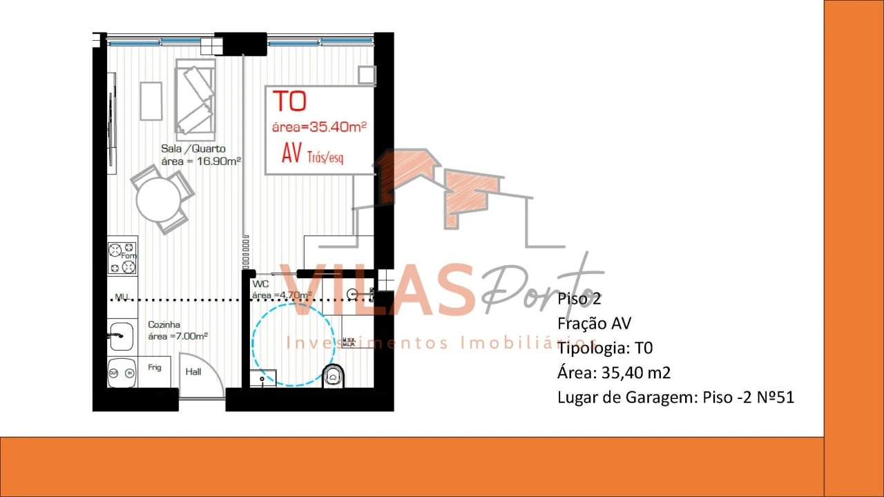 Apartamento T0 para Venda em Cristelos, Boim e Ordem Foto 9