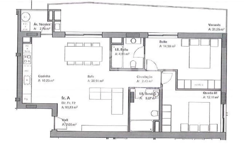 Apartamento T2 para Venda em São Felix da Marinha Foto 5