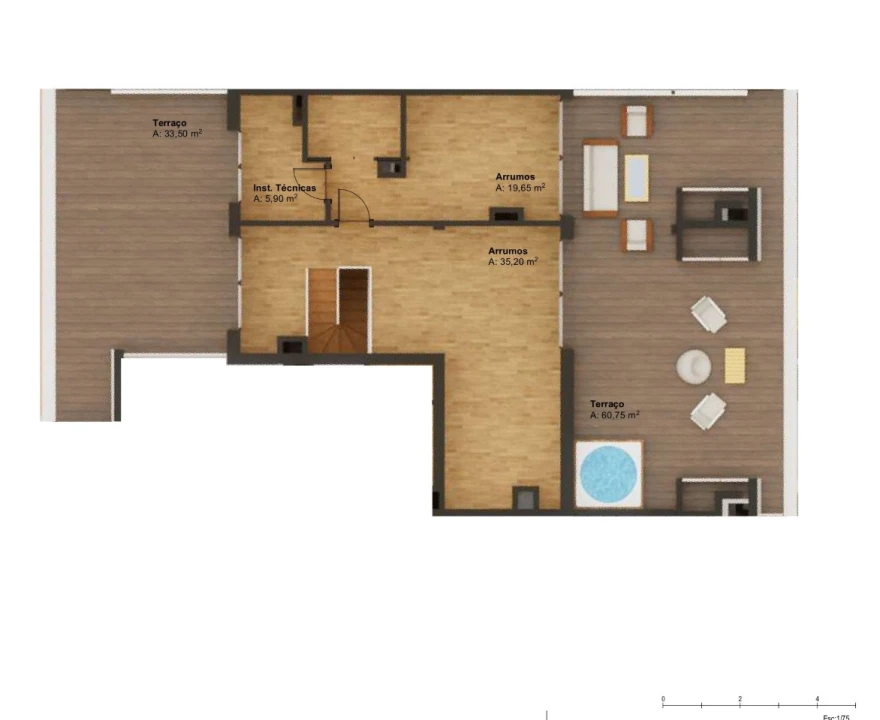 Apartamento T2 para Venda em Alcochete Planta 2