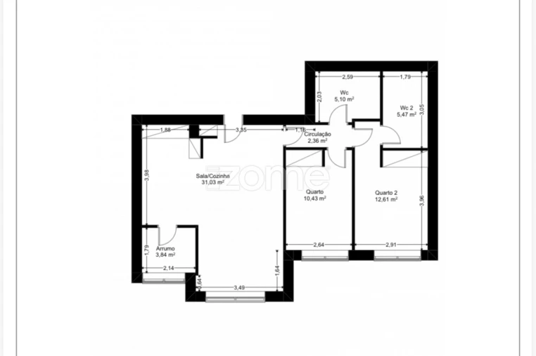 Apartamento T2 para Arrendamento em Ramalde Foto 22