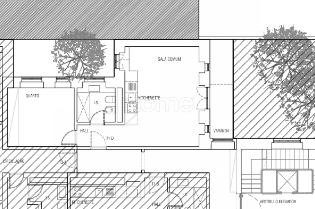 Apartamento T1 para Arrendamento em Avenidas Novas Foto 24