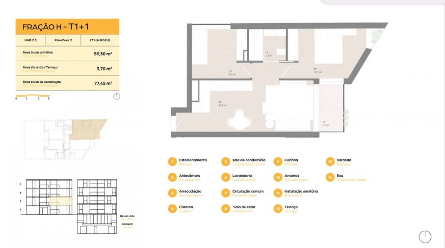 Apartamento T1 para Venda em Matosinhos e Leça da Palmeira Foto 17
