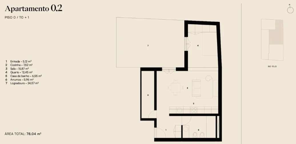 Apartamento para Venda em Alcantara Planta 1