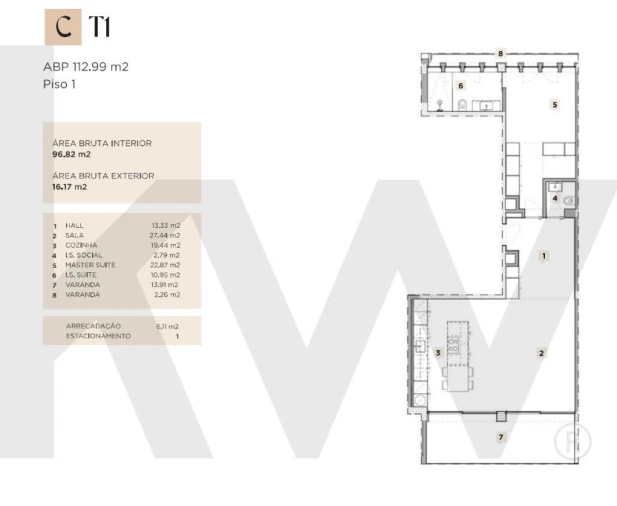 Apartamento T1 para Venda em Algés, Linda-A-Velha e Cruz Quebrada-Dafundo Foto 22