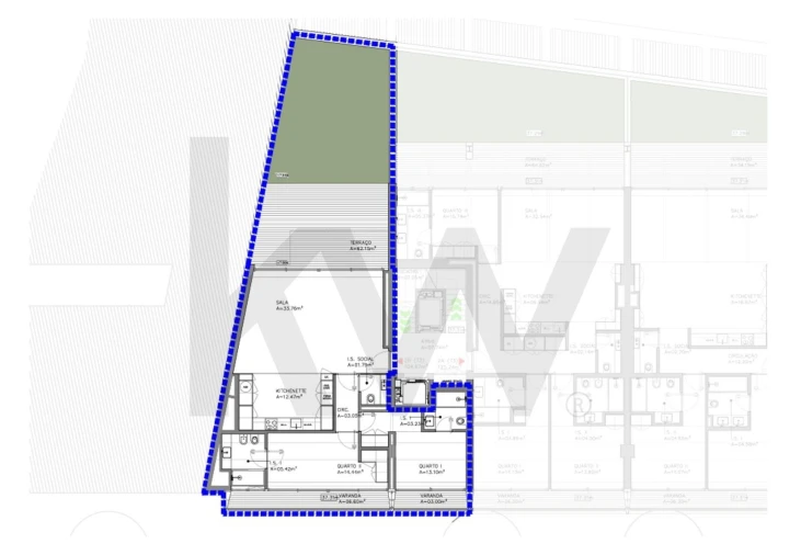 Apartamento T2 para Arrendamento em Santo António Foto 34