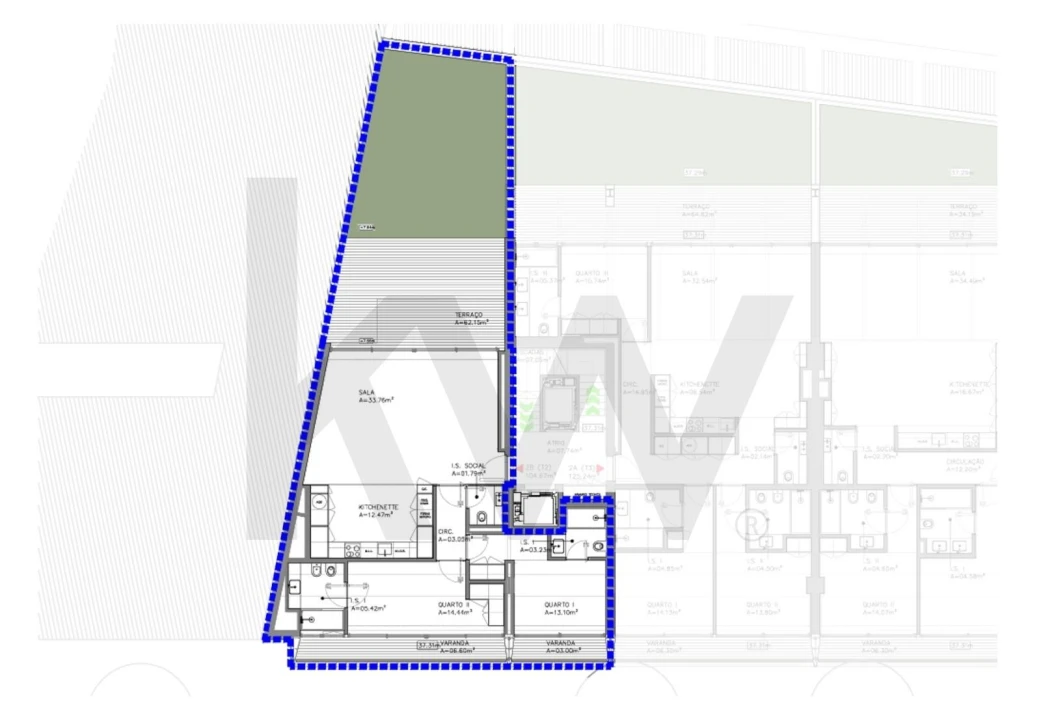 Apartamento T2 para Arrendamento em Santo António Foto 34
