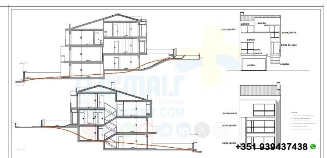 Moradia T3 para Venda em Merelim (São Paio), Panoias e Parada de Tibães Planta 2
