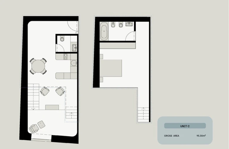 Apartamento T1 para Venda em Santa Marinha e São Pedro da Afurada Planta 1