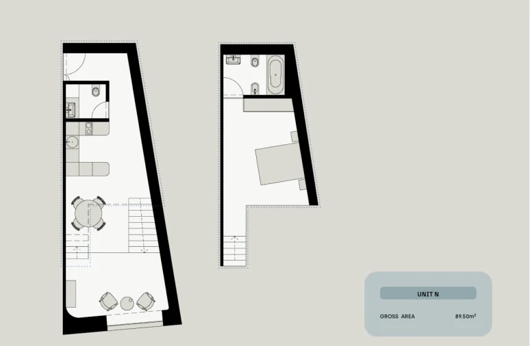 Apartamento T1 para Venda em Santa Marinha e São Pedro da Afurada Planta 1