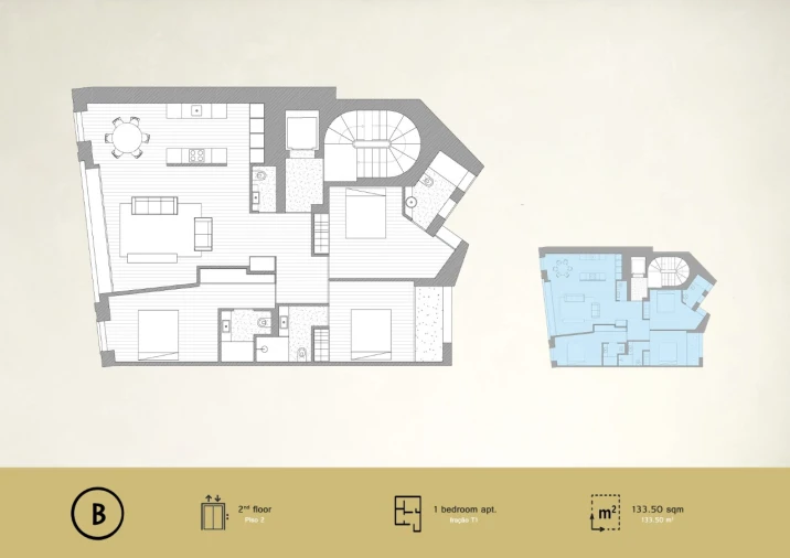 Apartamento T3 para Venda em Cedofeita, Santo Ildefonso, Sé, Miragaia, São Nicolau e Vitória Planta 1