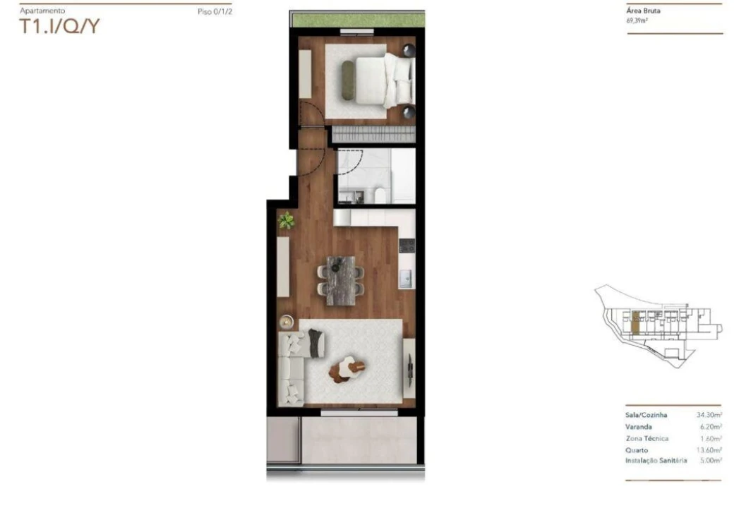 Apartamento T1 para Venda em Funchal (São Pedro) Foto 5