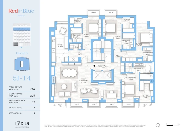 Apartamento T4 para Venda em Avenidas Novas Planta 1