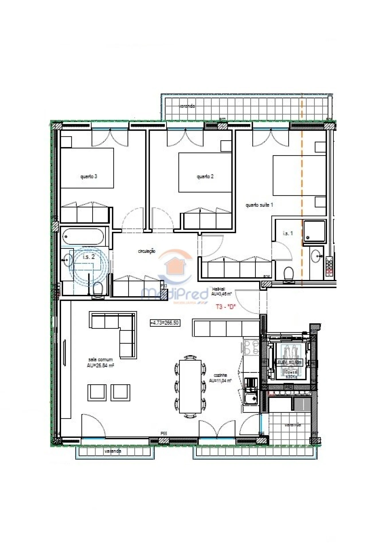 Apartamento T3 para Venda em Ramada e Caneças Foto 17
