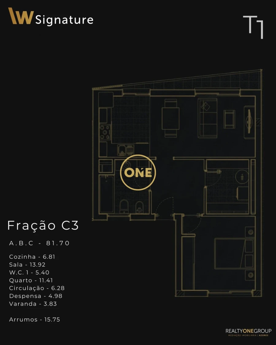 Apartamento T1 para Venda em São Vicente Ferreira Foto 10