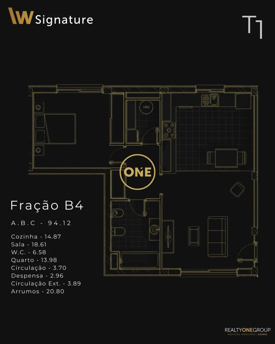 Apartamento T1 para Venda em São Vicente Ferreira Foto 10