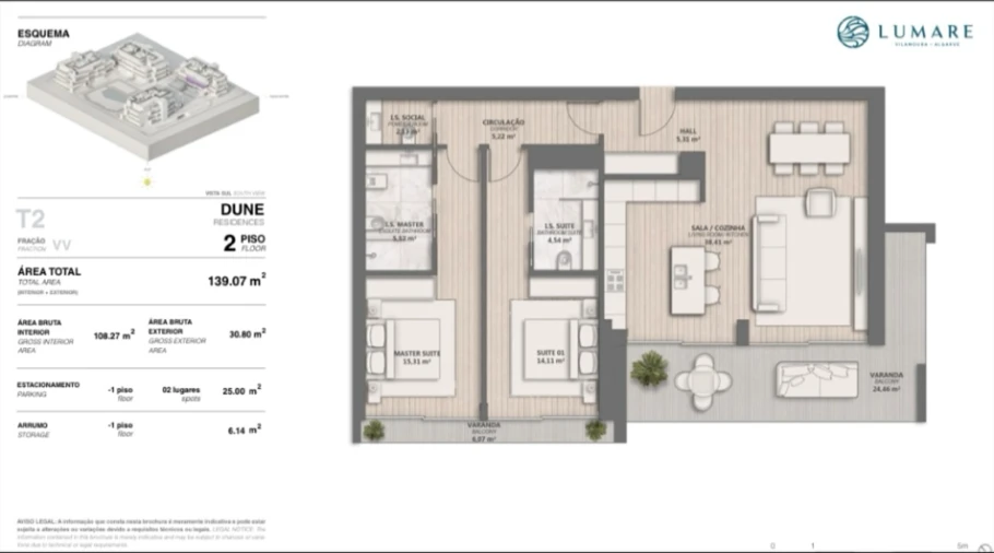 Apartamento T2 para Venda em Quarteira Foto 23