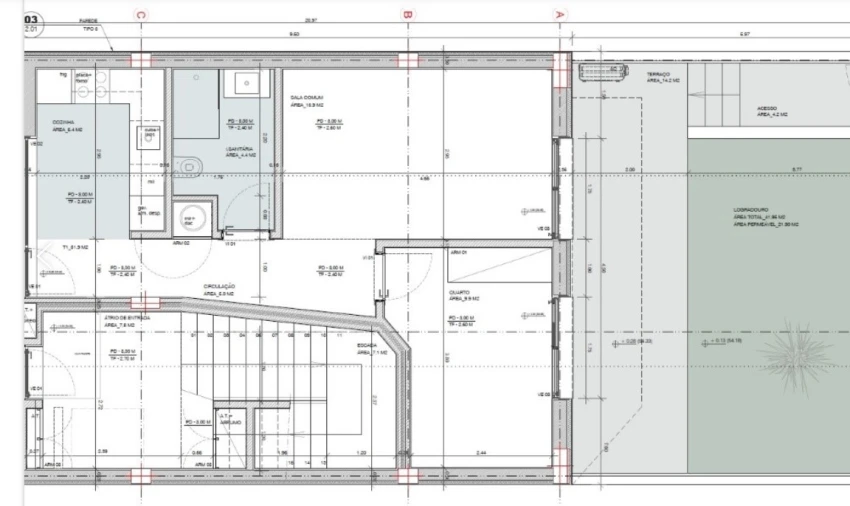 Apartamento T1 para Venda em Quinta do Conde Planta 1