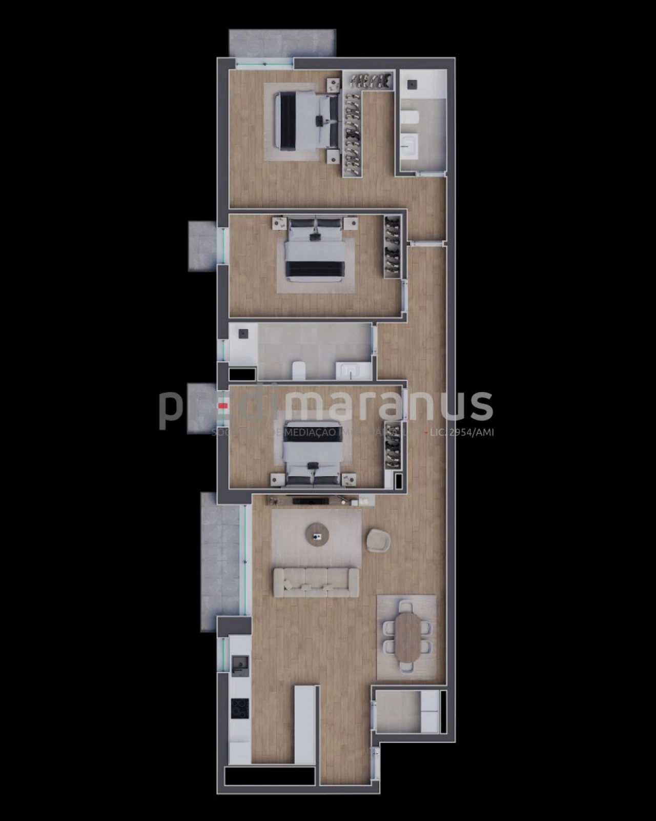 Apartamento T3 para Venda em Telões Foto 15