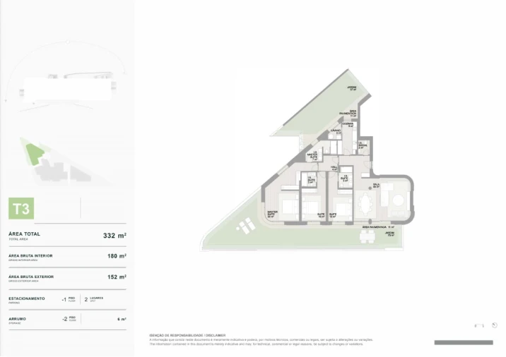 Apartamento T3 para Venda em Aldoar, Foz do Douro e Nevogilde Planta 1