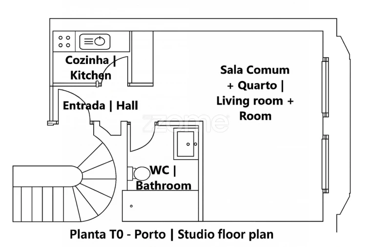 Apartamento T1 para Venda em Paranhos Foto 11