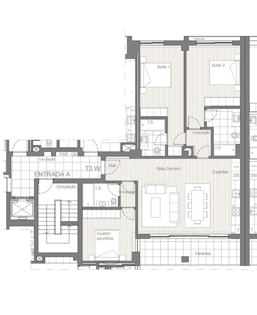 Apartamento T3 para Venda em Conceição e Cabanas de Tavira Planta 1