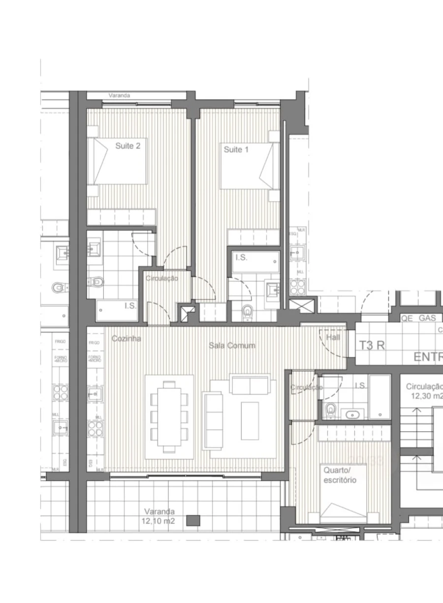 Apartamento T3 para Venda em Conceição e Cabanas de Tavira Planta 1