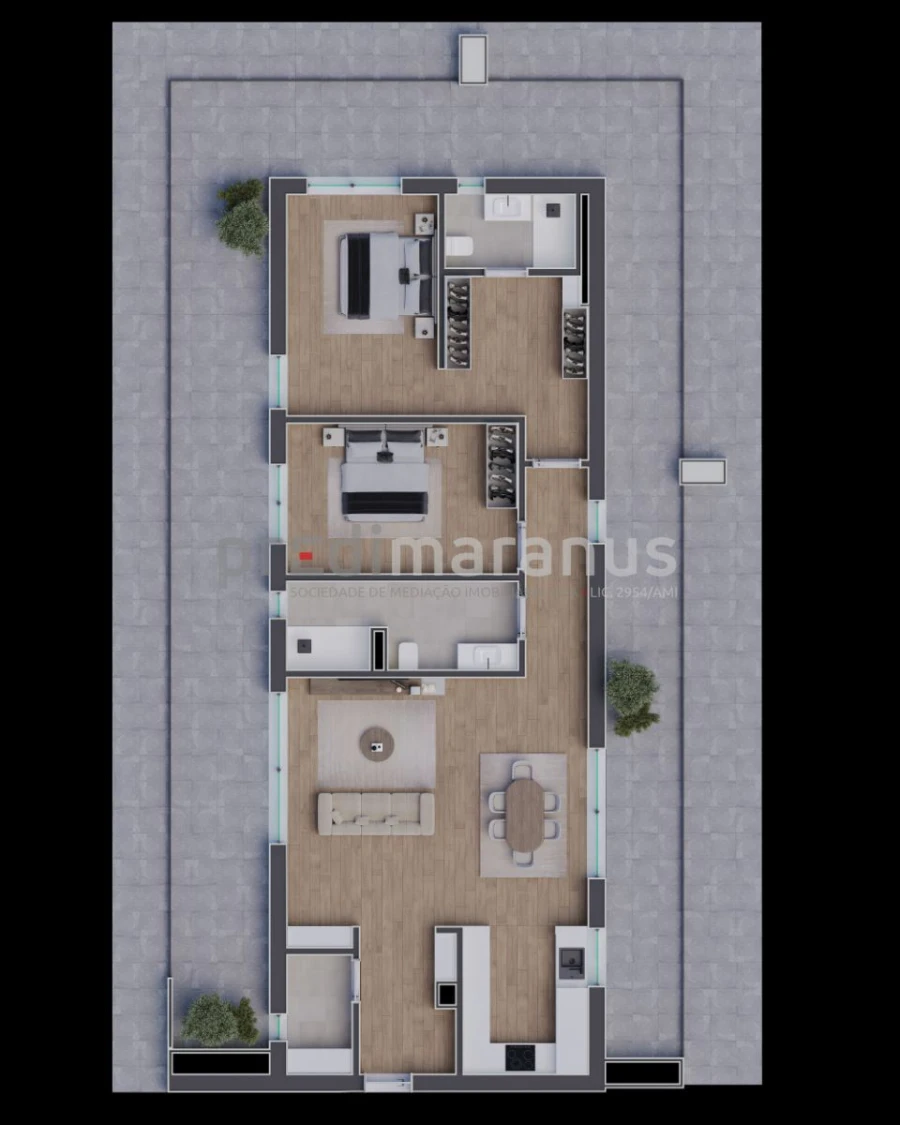 Apartamento T2 para Venda em Telões Foto 7