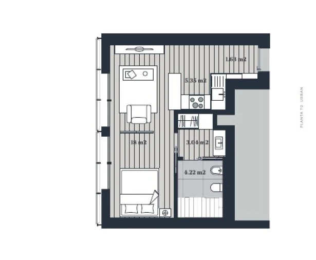 Apartamento T1 para Venda em Marvila Planta 1