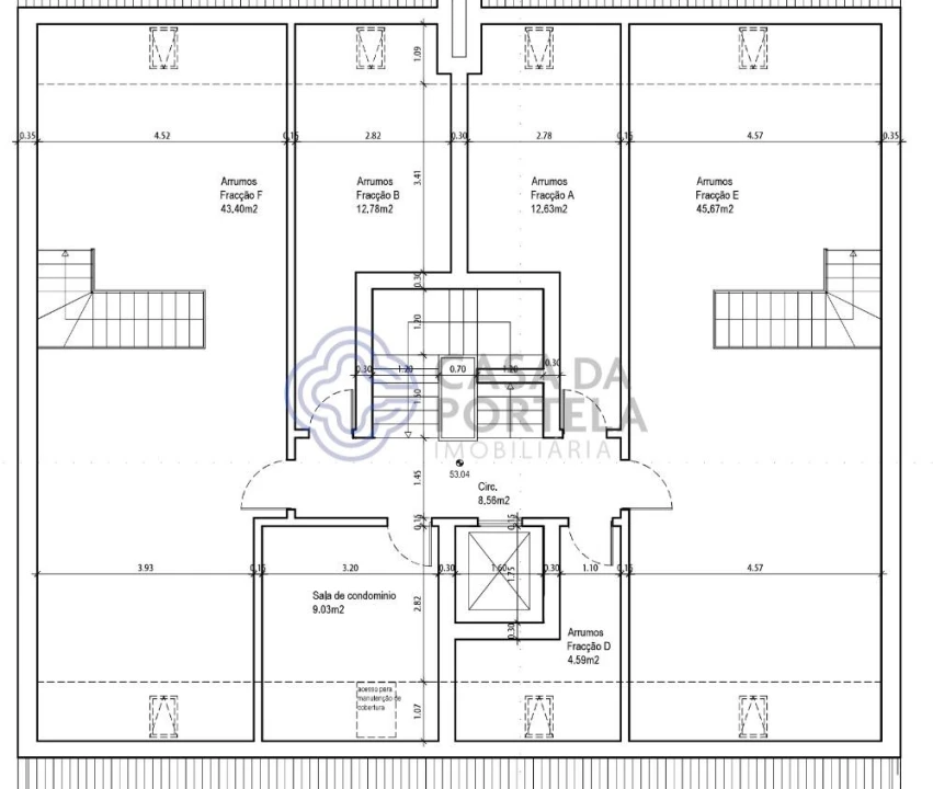 Apartamento T2 para Venda em Corroios Planta 2