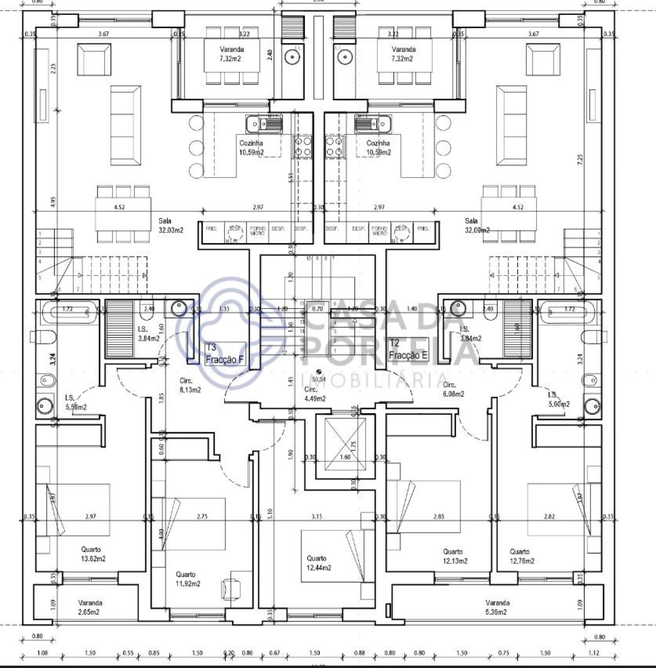 Apartamento T3 para Venda em Corroios Planta 2