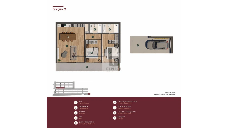 Apartamento T2 para Venda em Campanhã Foto 9