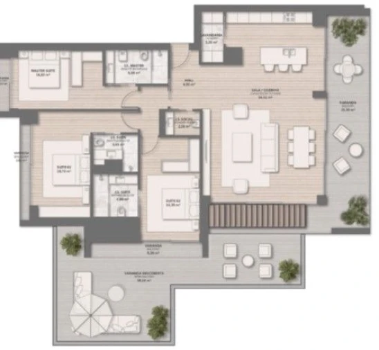 Apartamento T3 para Venda em Quarteira Foto 32