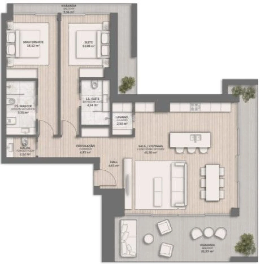 Apartamento T2 para Venda em Quarteira Foto 32