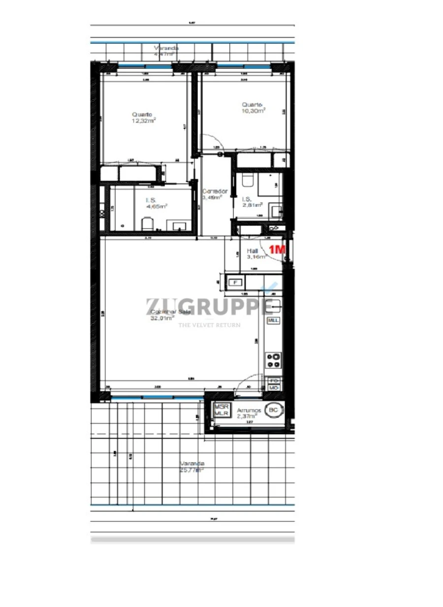 Apartamento T2 para Venda em Glória e Vera Cruz Foto 2